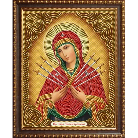 Deimantinės mozaikos rinkinys Ikona Septynios rodyklės 22*28 cm AZ-5011
