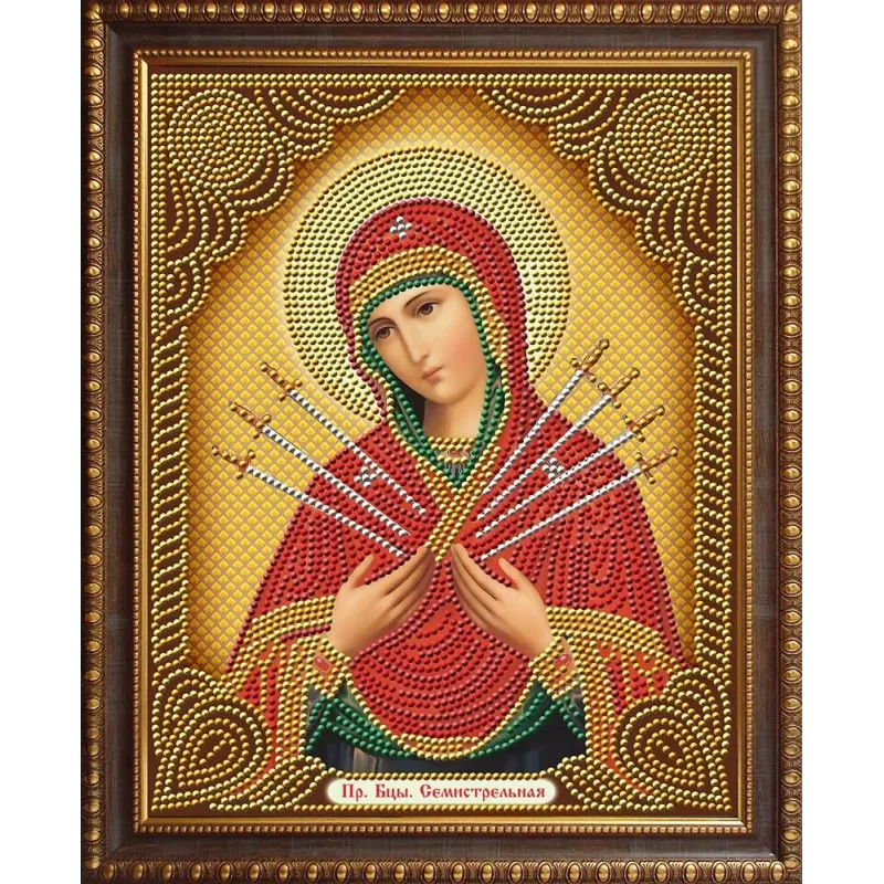 Deimantinės mozaikos rinkinys Ikona Septynios rodyklės 22*28 cm AZ-5011