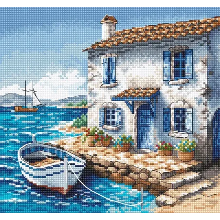 Набор для вышивания крестиком "Уголок рыбака" 19.05 x 17.78 cm AVA-P103
