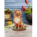Cross-stich on wooden base "Retriever" 16*12 cm SO-168