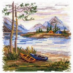 Kit de point de croix "Nuit dans la nature" 16*16 cm SNV-956