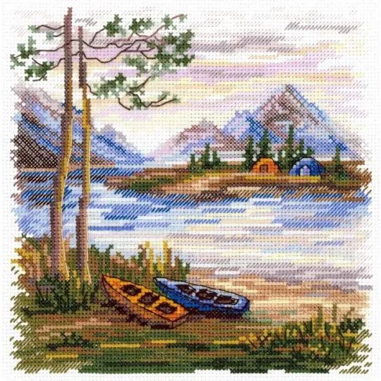 Kit de point de croix "Nuit dans la nature" 16*16 cm SNV-956