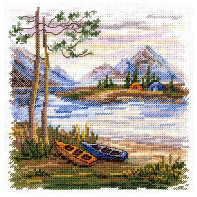 Kit de point de croix "Nuit dans la nature" 16*16 cm SNV-956