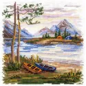 Kit de point de croix "Nuit dans la nature" 16*16 cm SNV-956