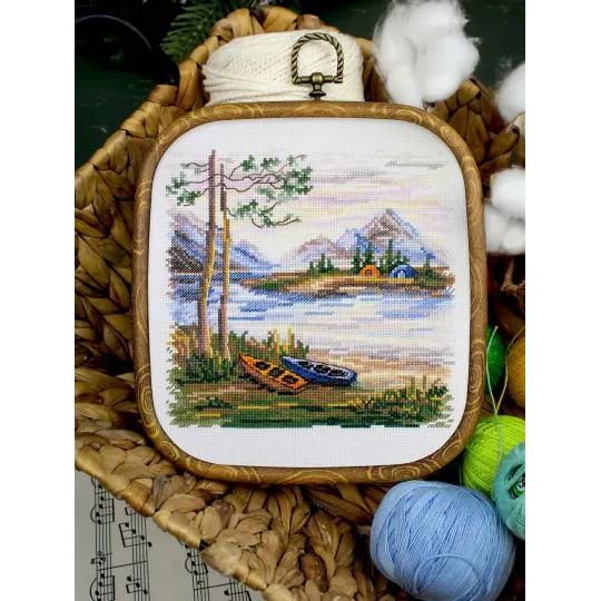 Kit de point de croix "Nuit dans la nature" 16*16 cm SNV-956