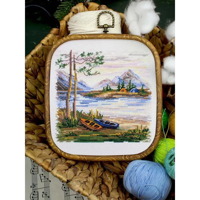 Kit de point de croix "Nuit dans la nature" 16*16 cm SNV-956