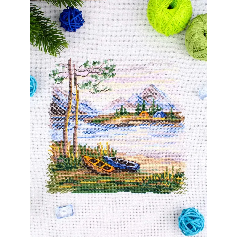Kit de point de croix "Nuit dans la nature" 16*16 cm SNV-956