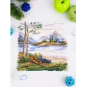 Kit de point de croix "Nuit dans la nature" 16*16 cm SNV-956