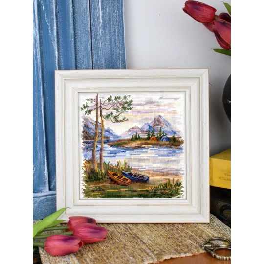 Kit de point de croix "Nuit dans la nature" 16*16 cm SNV-956