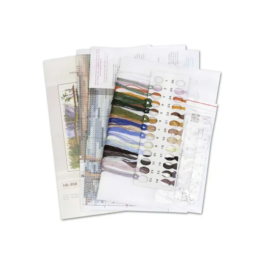 Kit de point de croix "Nuit dans la nature" 16*16 cm SNV-956