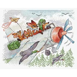 Kreuzstich-Set "Fliegen wir nach Süden" 15*20 cm SM-1250
