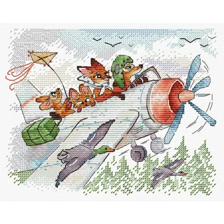 Kreuzstich-Set "Fliegen wir nach Süden" 15*20 cm SM-1250