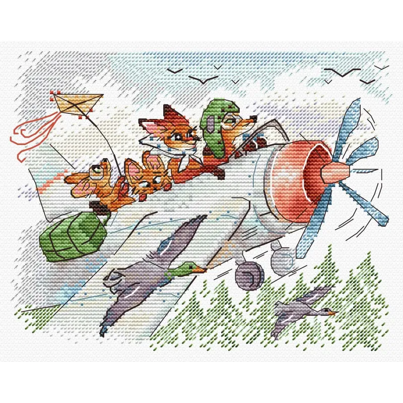 Cross stitch kit "Let's fly south" 15*20 cm SM-1250