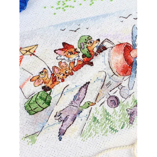 Kreuzstich-Set "Fliegen wir nach Süden" 15*20 cm SM-1250