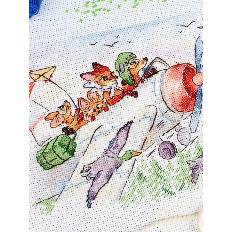 Kreuzstich-Set "Fliegen wir nach Süden" 15*20 cm SM-1250