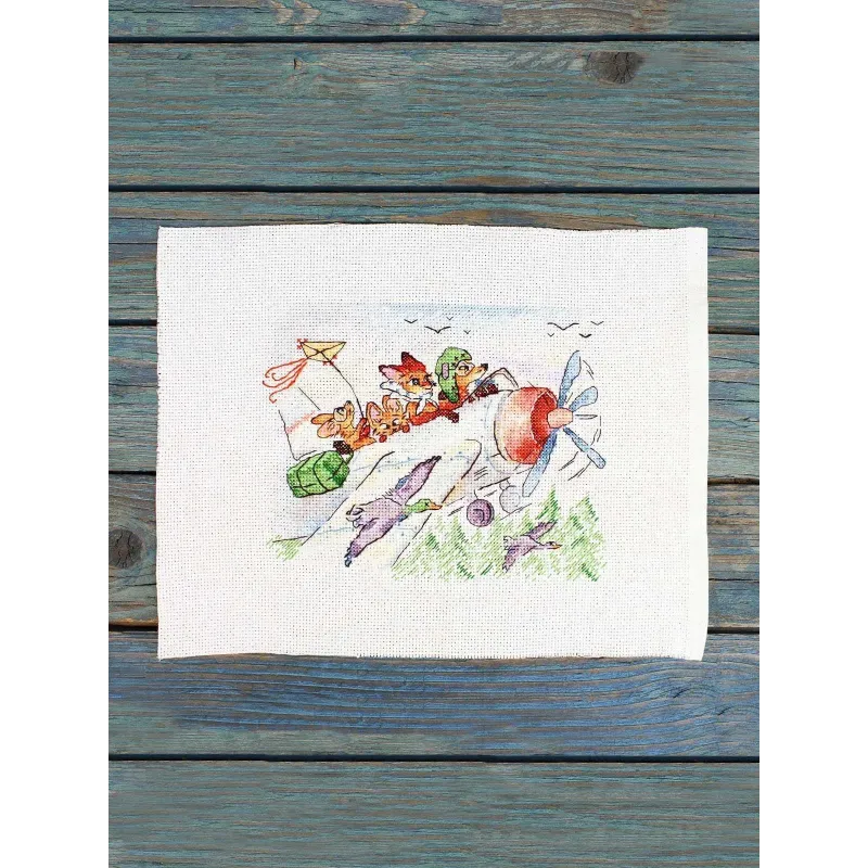 Kreuzstich-Set "Fliegen wir nach Süden" 15*20 cm SM-1250