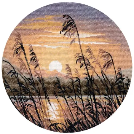 Kreuzstich-Set "Abendstille" 25×25 cm S1732
