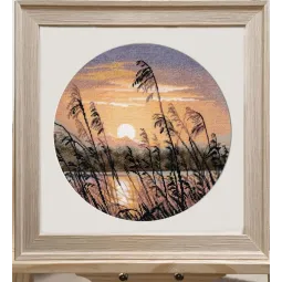 Cross stitch kit "Evening silence" 25×25 cm S1732