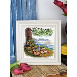 Cross stitch kit "Tourist stop" 16*16 cm SNV-957