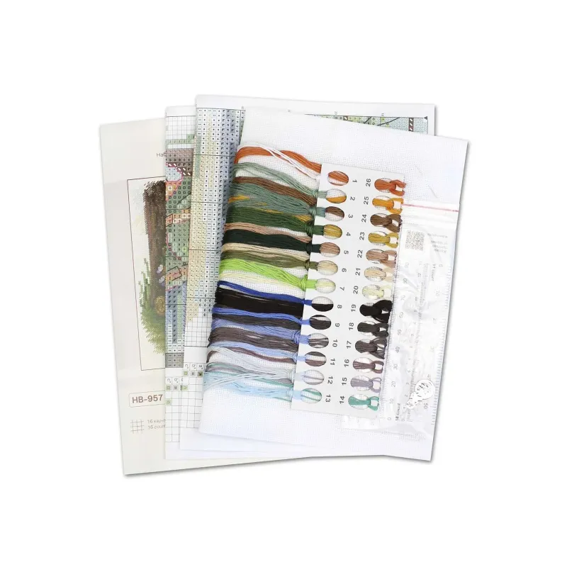 Cross stitch kit "Tourist stop" 16*16 cm SNV-957