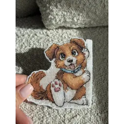 Cross stitch kit "Bookmark. Friend" 9 х 9,5 cm SANZ-77