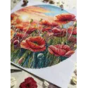 Cross stitch kit "Sun in poppies" 29 x 27 cm SANS-85