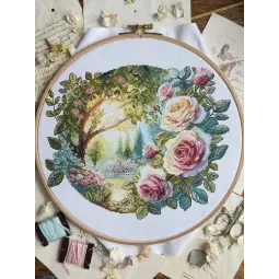 Cross stitch kit "Dream Garden" 24 x 22 cm SANS-84