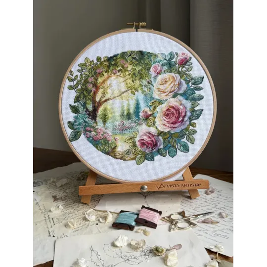 Cross stitch kit "Dream Garden" 24 x 22 cm SANS-84