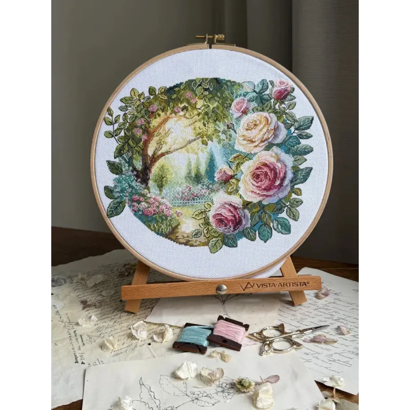Cross stitch kit "Dream Garden" 24 x 22 cm SANS-84