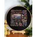 Cross stitch kit "Sampler. Dawn in the Village" 19*19 cm SNV-1036