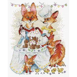 Cross stitch kit "Festive dinner" 15*20 cm SM-1249