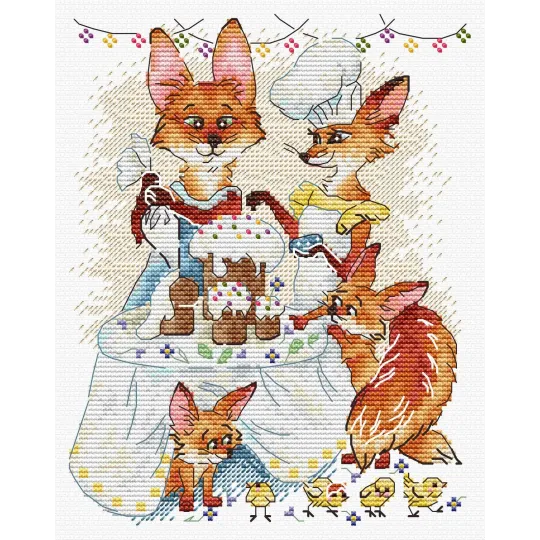 Cross stitch kit "Festive dinner" 15*20 cm SM-1249