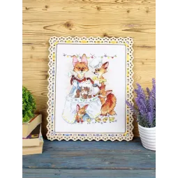 Cross stitch kit "Festive dinner" 15*20 cm SM-1249