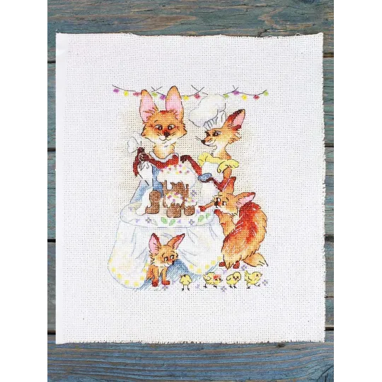 Kreuzstich-Set "Festliches Abendessen" 15*20 cm SM-1249