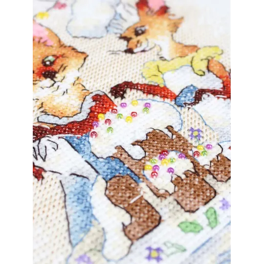 Cross stitch kit "Festive dinner" 15*20 cm SM-1249