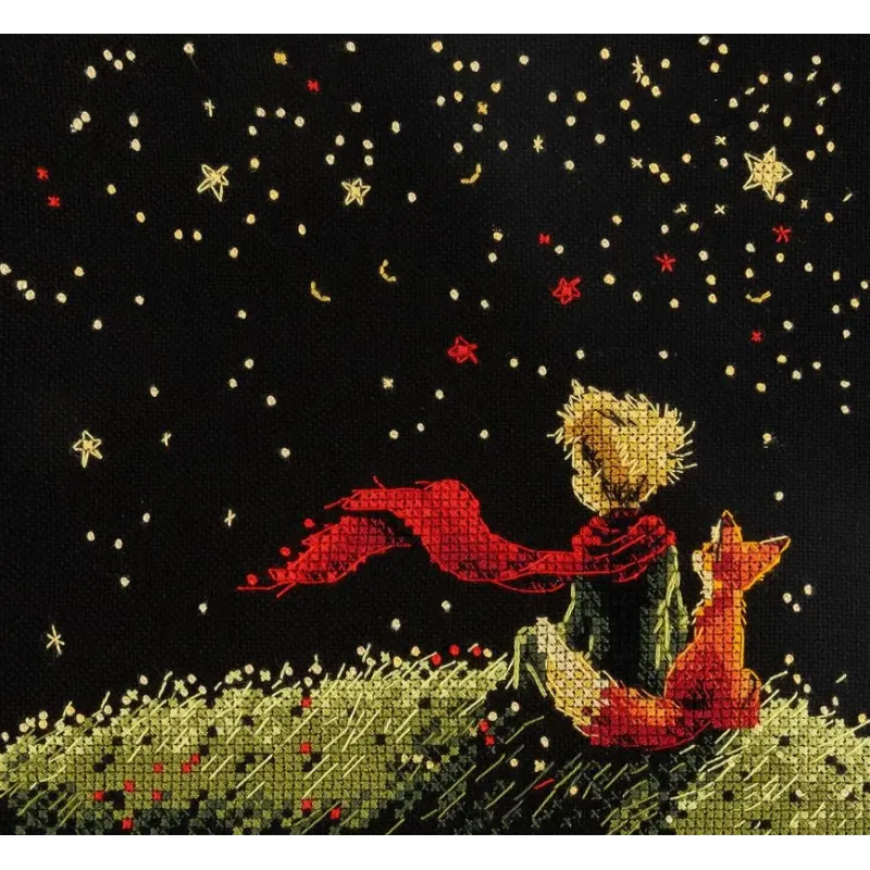 Kreuzstich-Set PANNA "Träume von den Sternen" 17,5 x 17,5 cm PVS-7555
