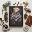 Pagrindinis karoliukų siuvinėjimo rinkinys "Alpha Wolf" 22 x 33 cm AAB-981