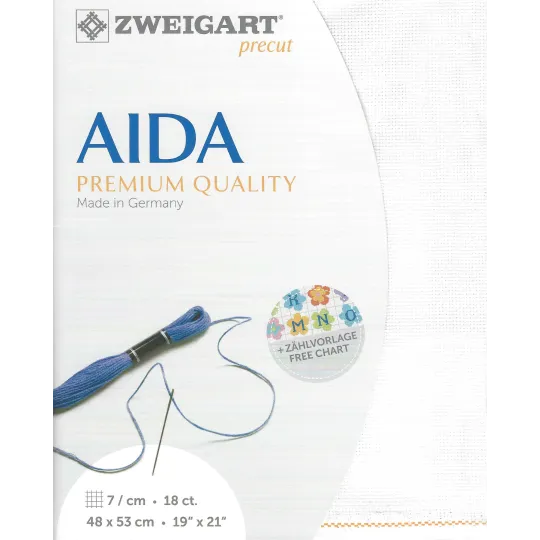 Vorgeschnittene Fein-Aida 48x53 cm 37931014853