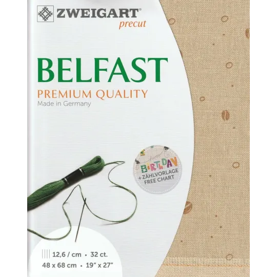 Vorgeschnitten Belfast Kaffee 48x68 cm 360932394868