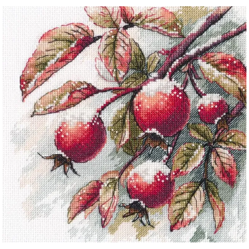 Kit point de croix "Rêves d'hiver" 17×17 cm S1735
