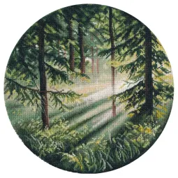 Набор для вышивания крестиком "Игра света" 25x25 см S1730