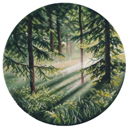 Cross stitch kit "Play of light" 25×25 cm S1730