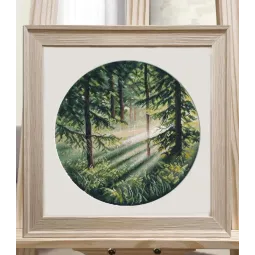 Cross stitch kit "Play of light" 25×25 cm S1730