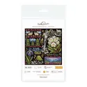 Cross stitch kit "Sampler. Twilight in the Mountains" 19*19 cm SNV-1030
