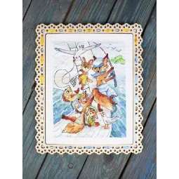Cross stitch kit "Sea trip" 20*16 cm SM-1248