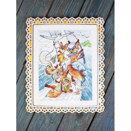 Cross stitch kit "Sea trip" 20*16 cm SM-1248