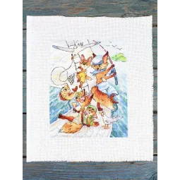 Набор для вышивания крестиком "Морское путешествие" 20*16 см SM-1248