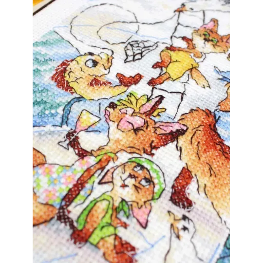 Cross stitch kit "Sea trip" 20*16 cm SM-1248