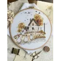 Cross stitch kit "Mistresses of the yard" 22.5 x 21 cm SANH-08