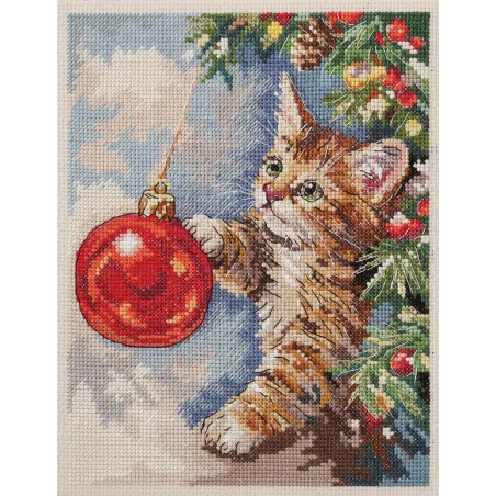 Kreuzstich-Set "Pelziges Schelm" 17 x 22 cm AAH-328